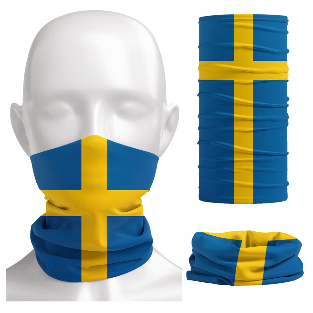 Sweden Flag Printed Bandana He - Riding Gear review and price