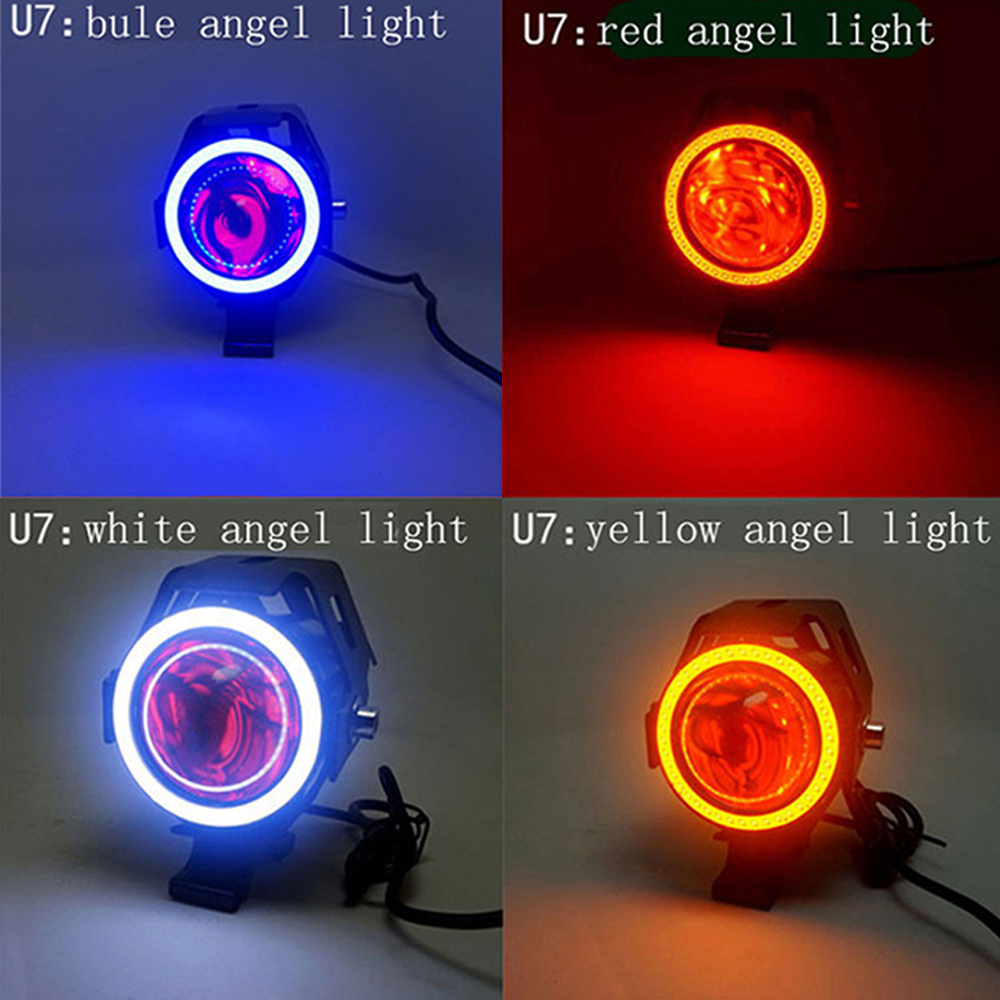 motorcycle headlights auxiliar - Universal Motorcycle Led Headlight Projector review and price