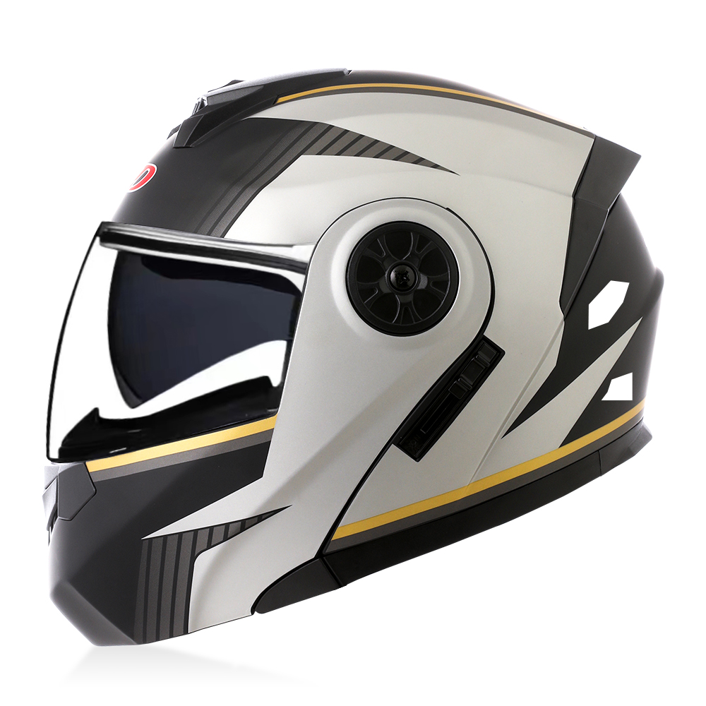 High Quality Modular Flip Up H - Full Face Motorcycle Helmet With Bluetooth review and price