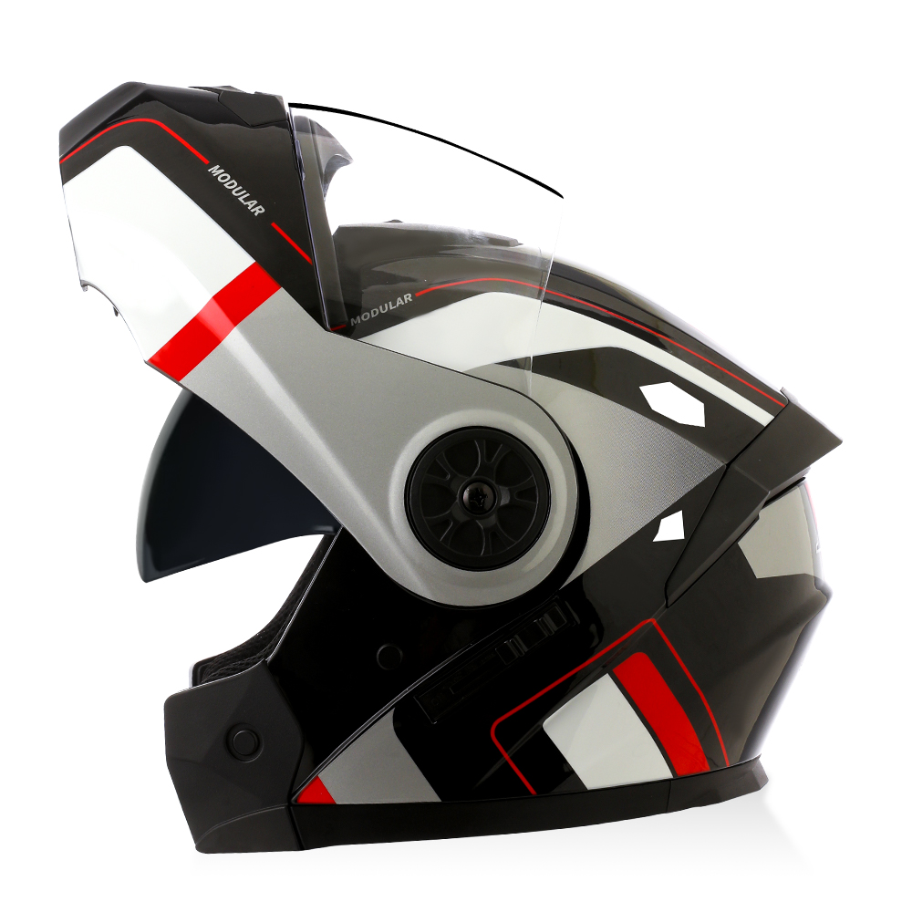 High Quality Modular Flip Up H - Full Face Motorcycle Helmet With Bluetooth review and price