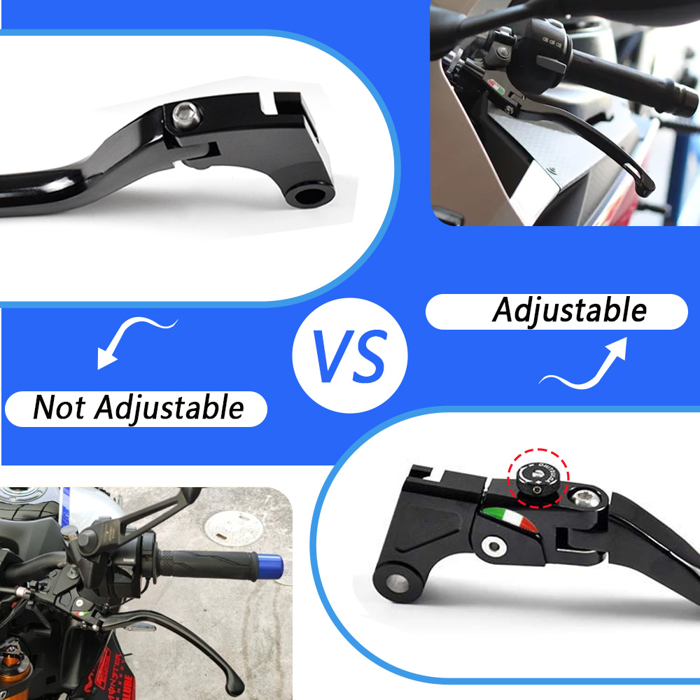 Motorcycle CNC Folding Clutch  - Cnc Aluminum Adjustable Brake Clutch Levers review and price