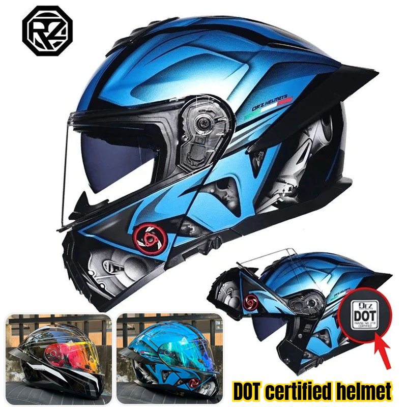 DOT Certified Helmet Motorcycl - Full Face Motorcycle Helmet With Bluetooth review and price