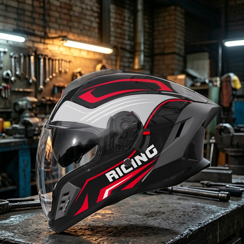 Motorcycle Helmet Four Seasons - Full Face Motorcycle Helmet With Bluetooth review and price