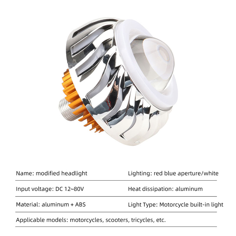 1pcs Car Motorcycle Headlight  - Universal Motorcycle Led Headlight Projector review and price
